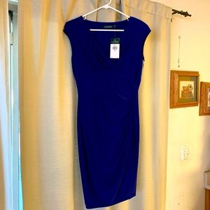 Beautiful cobalt blue Lauren by Ralph Lauren dress